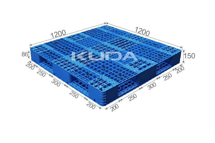 1212G-WGSM PLASTIC PALLET（BUILT-IN STEEL TUBE）