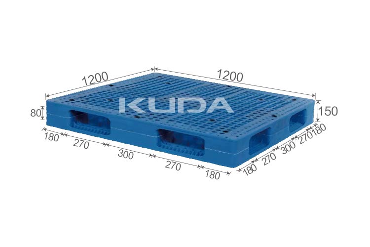 1212H-WGSM PLASTIC PALLET（BUILT-IN STEEL TUBE）