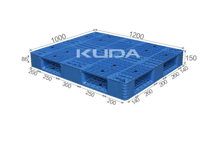 1210H-WGSM PLASTIC PALLET（BUILT-IN STEEL TUBE）
