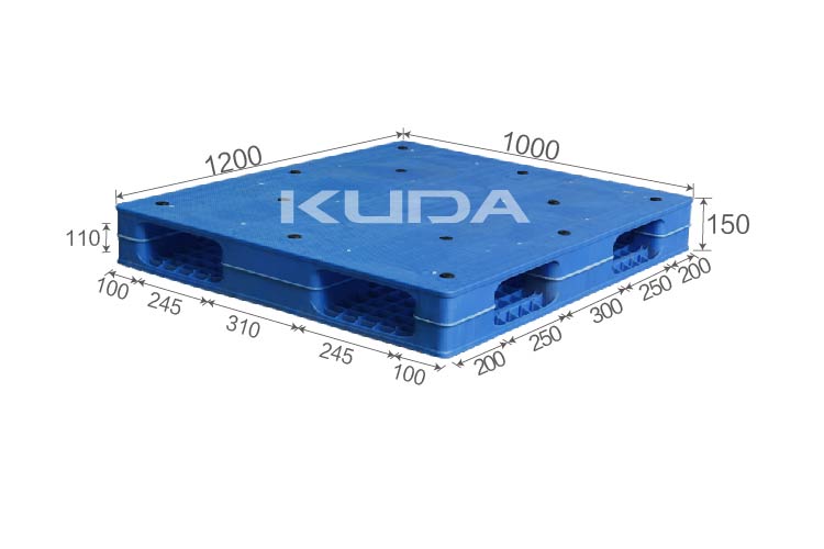 1210E-PBSM PLASTIC PALLET（BUILT-IN STEEL TUBE）