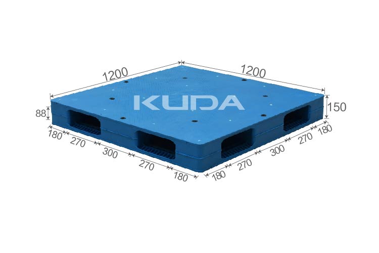 1212D-PBSM PLASTIC PALLET（BUILT-IN STEEL TUBE）