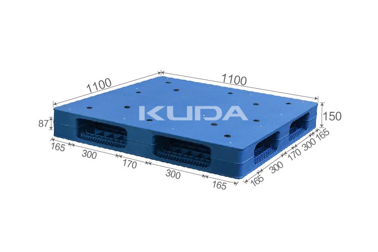 1111E-PBSM PLASTIC PALLET（BUILT-IN STEEL TUBE）