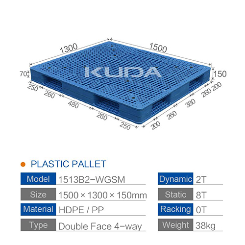 1513B2-WGSM PLASTIC PALLET