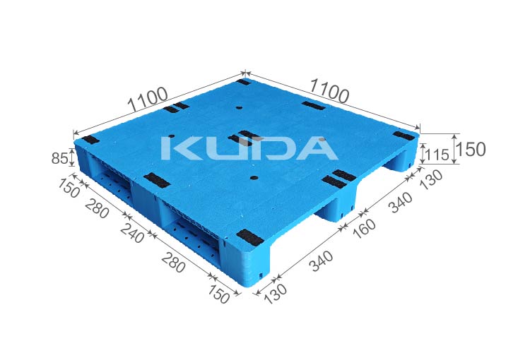 1111Q-PBCZ PLASTIC PALLT(BUILT-IN STEEL TUBE)