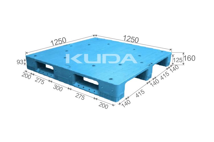 125125B-PBCZ PLASTIC PALLT(BUILT-IN STEEL TUBE)