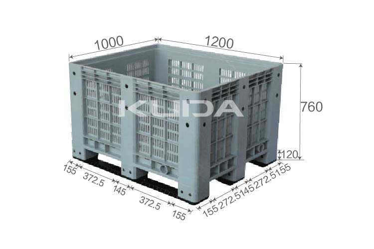 1210D-WGKBX(ZGG) COLLAPSIBLE PLASTIC PALLET BOX