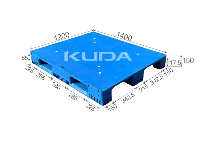 1412F-PBCZ PLASTIC PALLT(BUILT-IN STEEL TUBE)