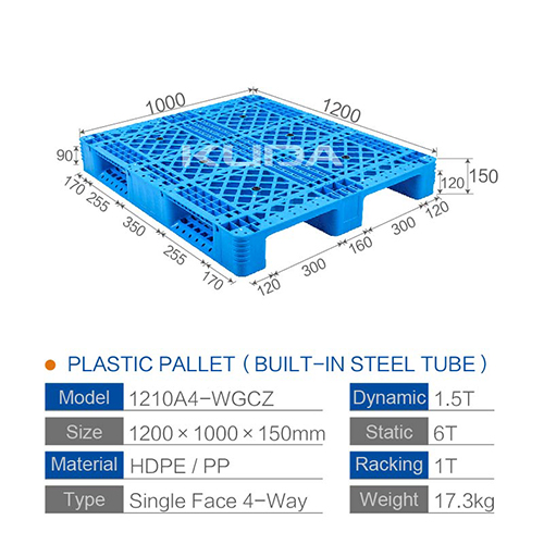 1210A4-WGCZ PLASTIC PALLT(BUILT-IN STEEL TUBE)