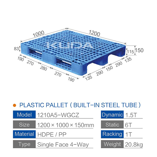1210A5-WGCZ PLASTIC PALLT(BUILT-IN STEEL TUBE)