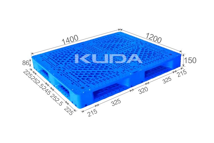 1412F-WGTZ PLASTIC PALLET(BUILT-IN STEEL TUBE)