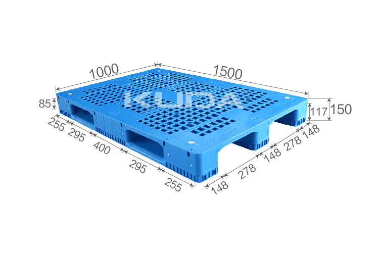 1510B-WGCZ PLASTIC PALLET（BUILT-IN STEEL TUBE）
