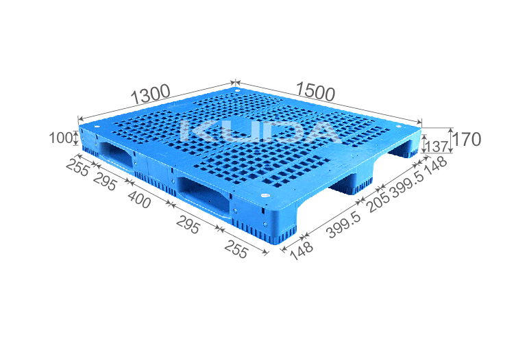1513B-WGCZ PLASTIC PALLET（BUILT-IN STEEL TUBE）