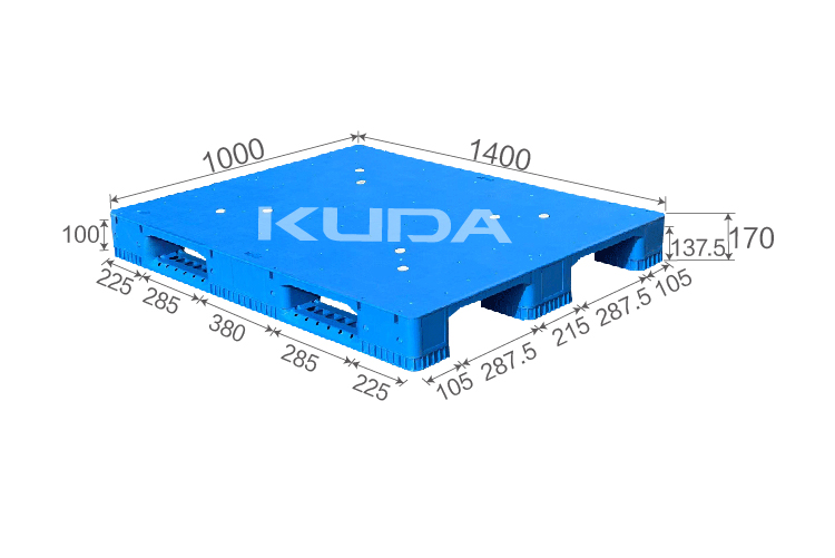 1410A-PBCZ PLASTIC PALLT(BUILT-IN STEEL TUBE)