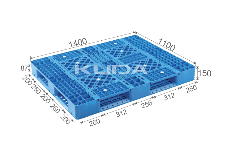 1411F-WGTZ PLASTIC PALLET(BUILT-IN STEEL TUBE)