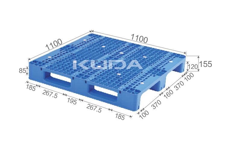 1111Q-WGCZ PLASTIC PALLET（BUILT-IN STEEL TUBE）