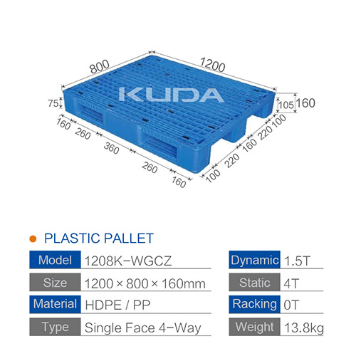 1208K-WGCZ PLASTIC PALLET