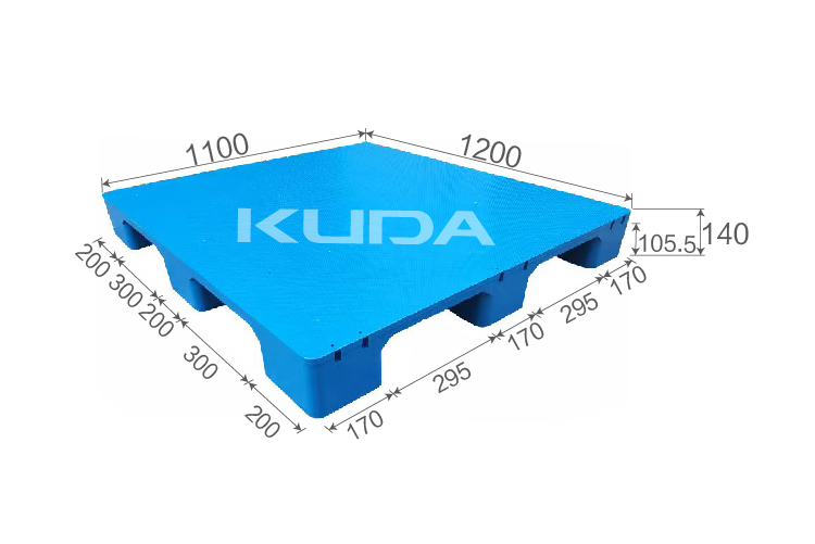 1211B-PBJJ PLASTIC PALLET（BUILT-IN STEEL TUBE）